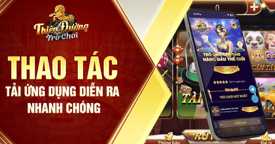 Thao tác tải ứng dụng diễn ra nhanh chóng